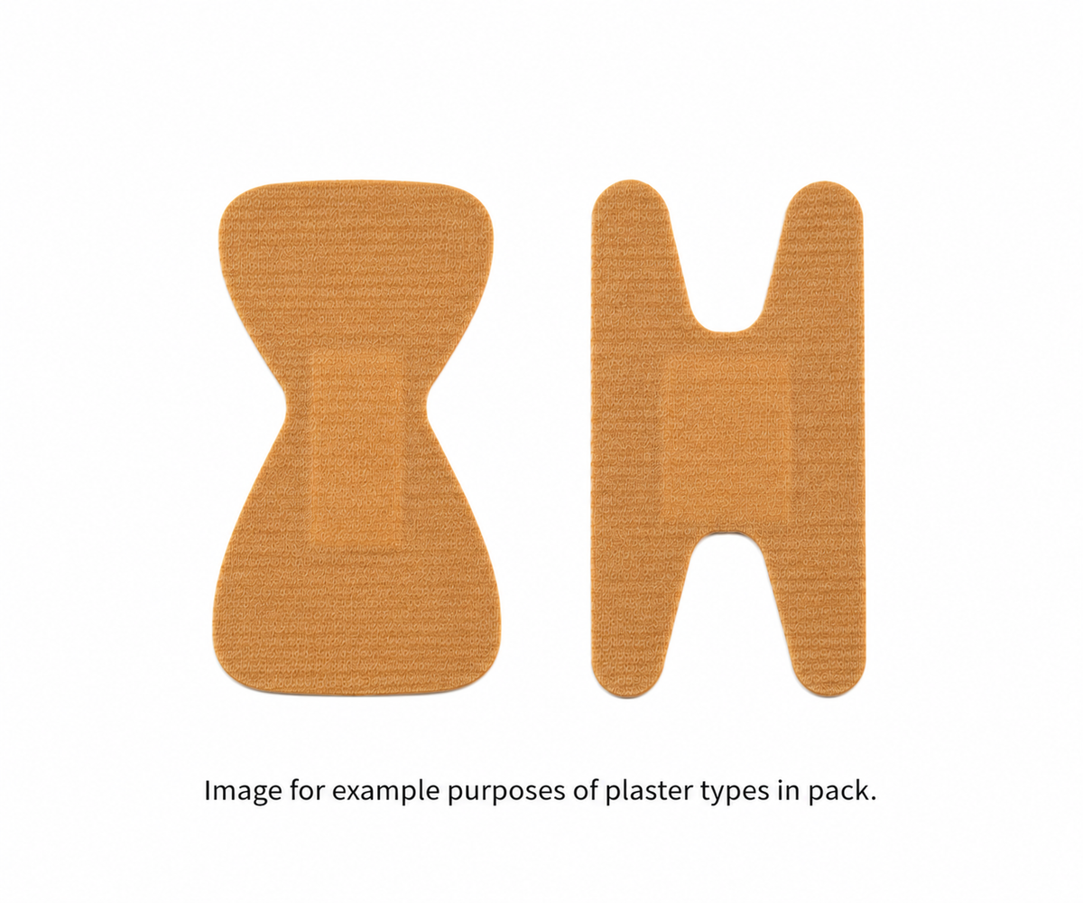 Fabric Assorted Knuckle & Fingertip Plasters (Pack of 12)