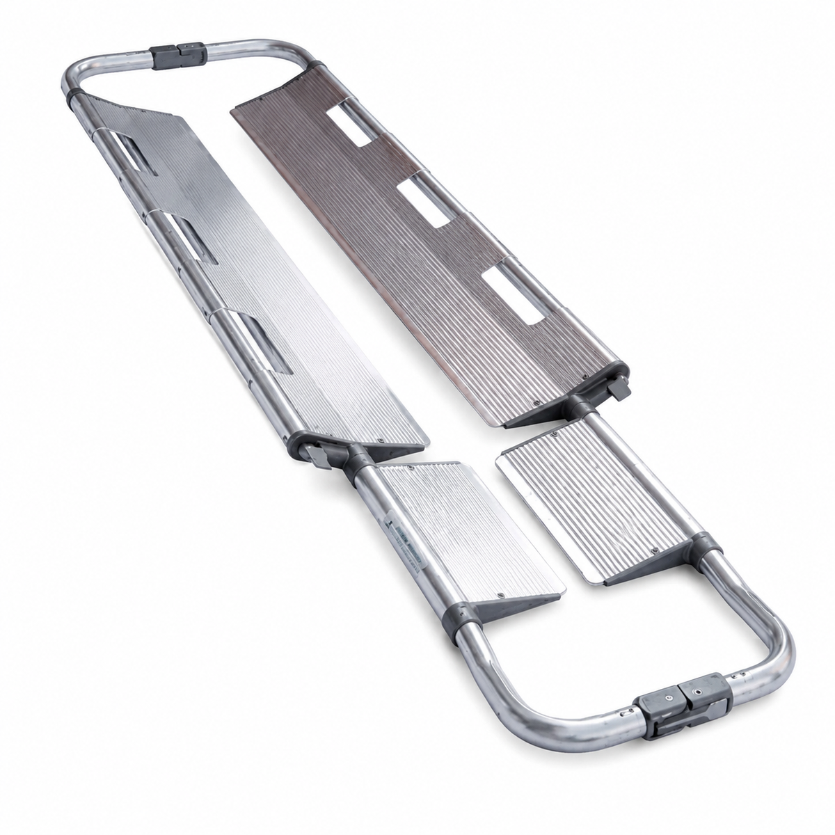 Aluminium Scoop Stretcher with 2 Body Straps