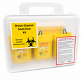 Sharps & Biohazard Waste Personal Containment Kit – 3 Pack