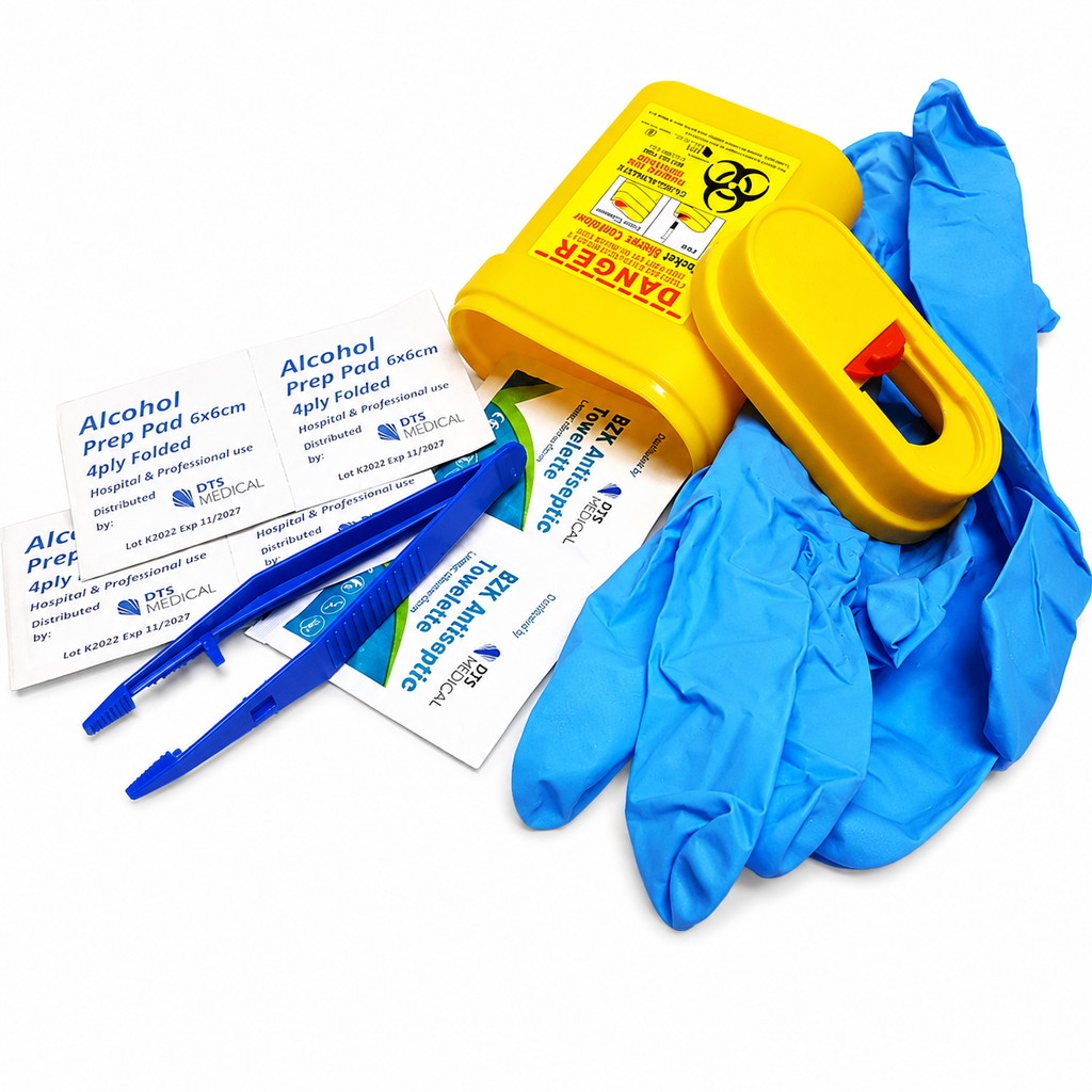 Sharps & Biohazard Waste Personal Containment Kit – 3 Pack