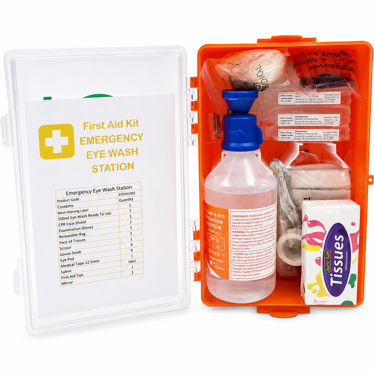 Wall Mountable Eye Wash Station First Aid Kit
