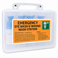 Wall-Mountable Eye Wash Station – 4 x 100ml Bottles & Mirror