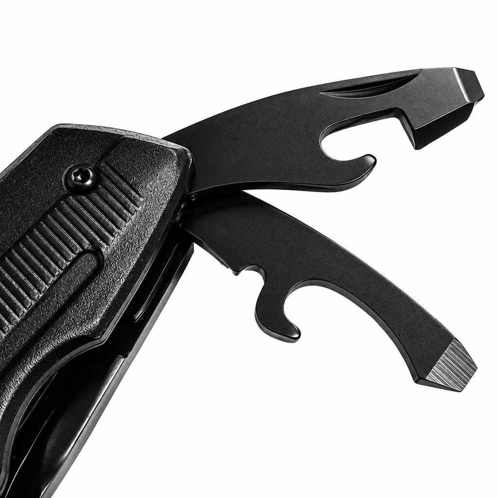Multi Tool Knife Black – Stainless Steel & Aluminium