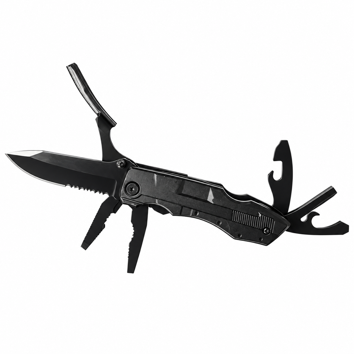 Multi Tool Knife Black – Stainless Steel & Aluminium