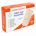 Extra Wide Transparent Plastic Plasters 25mm x 76mm – Box of 100