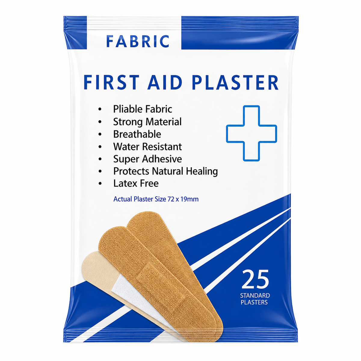 Fabric Regular Plasters Skin Colour – Pack of 25