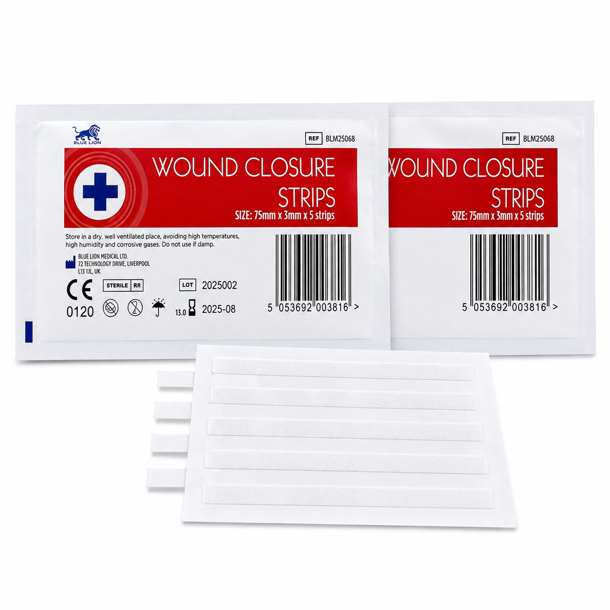 Sterile Wound Closure Strips 3mm x 75mm – Sachet of 5
