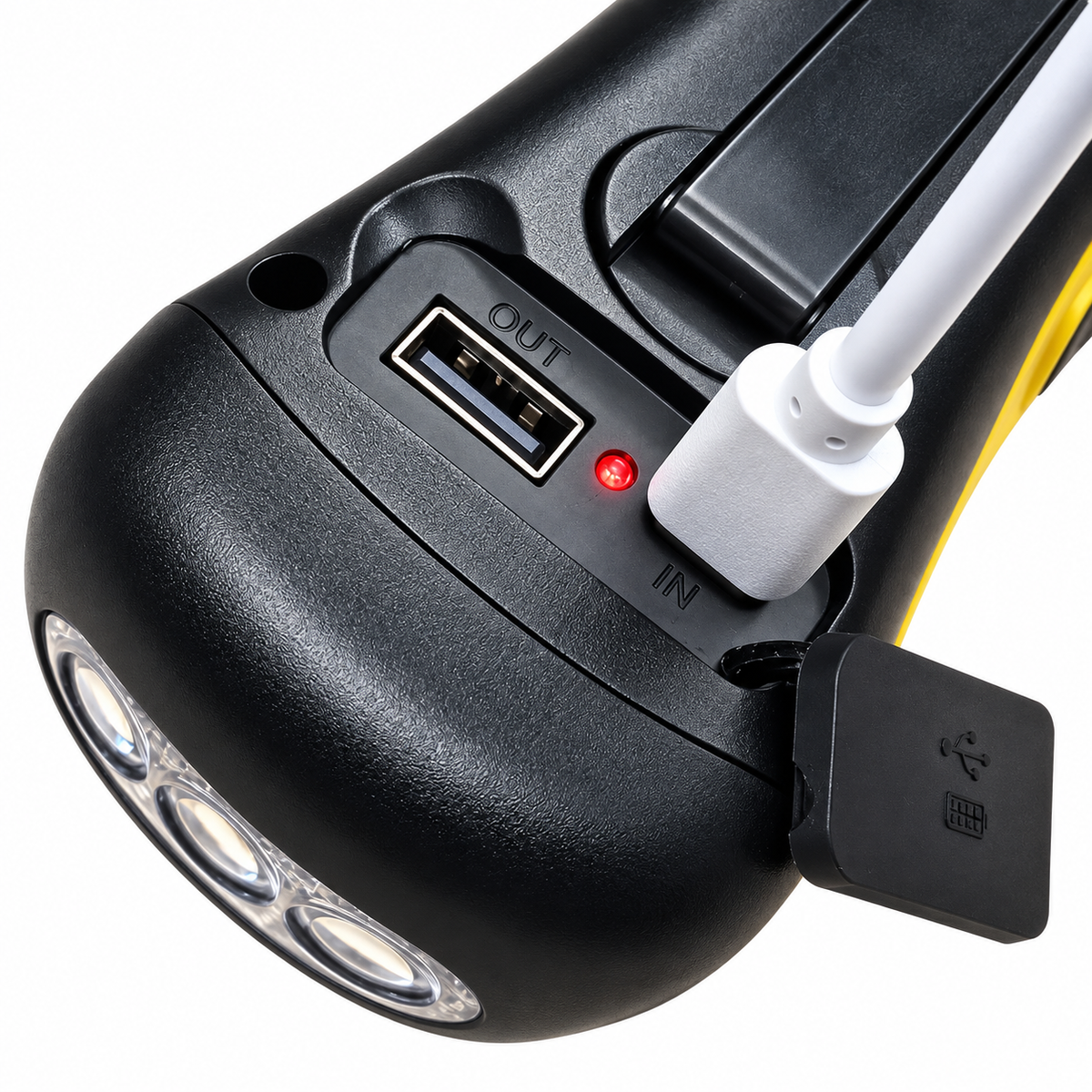 Emergency Hand Crank & USB Torch – FM Radio, Phone Charging & Siren