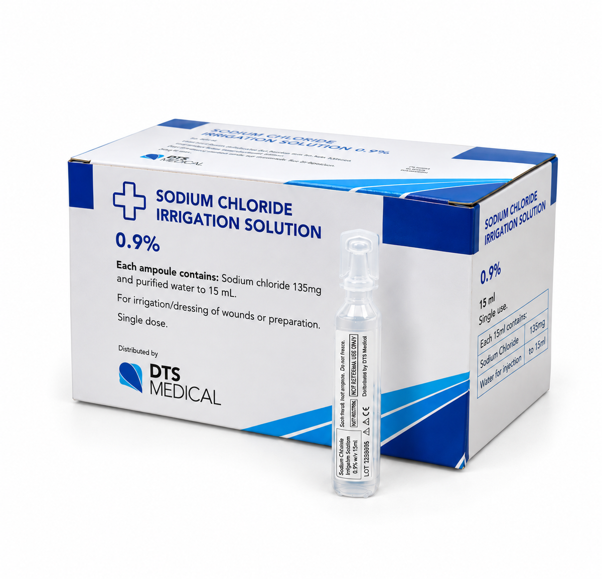 Saline Solution 15ml Ampoules - Box of 50