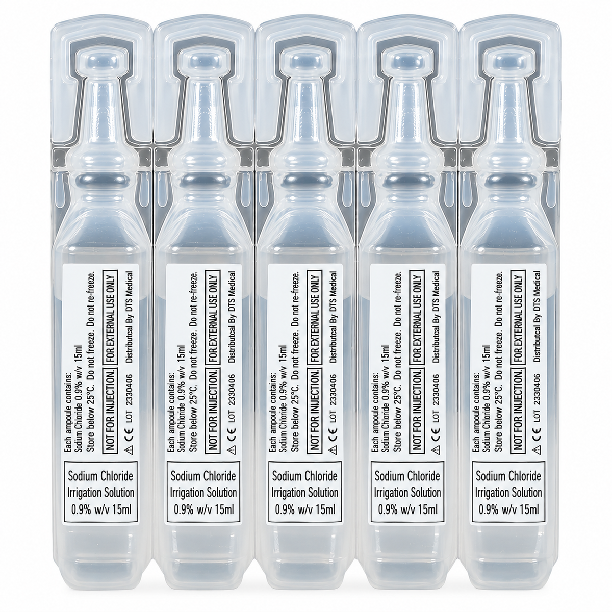 Saline Solution 15ml Ampoules - Box of 50
